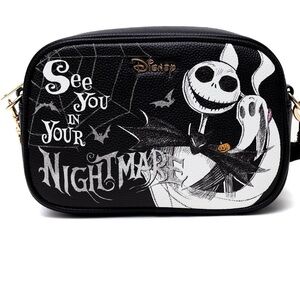 NWT Disney Nightmare Before Christmas Cosmetic Bag - Black and White